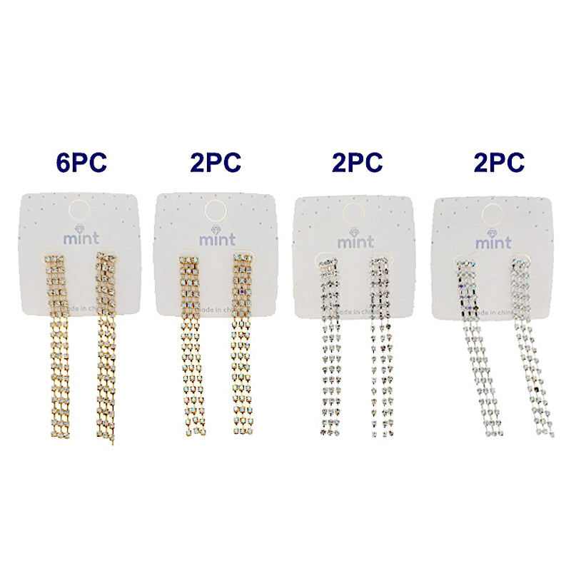 Rhinestone Cascade Earrings