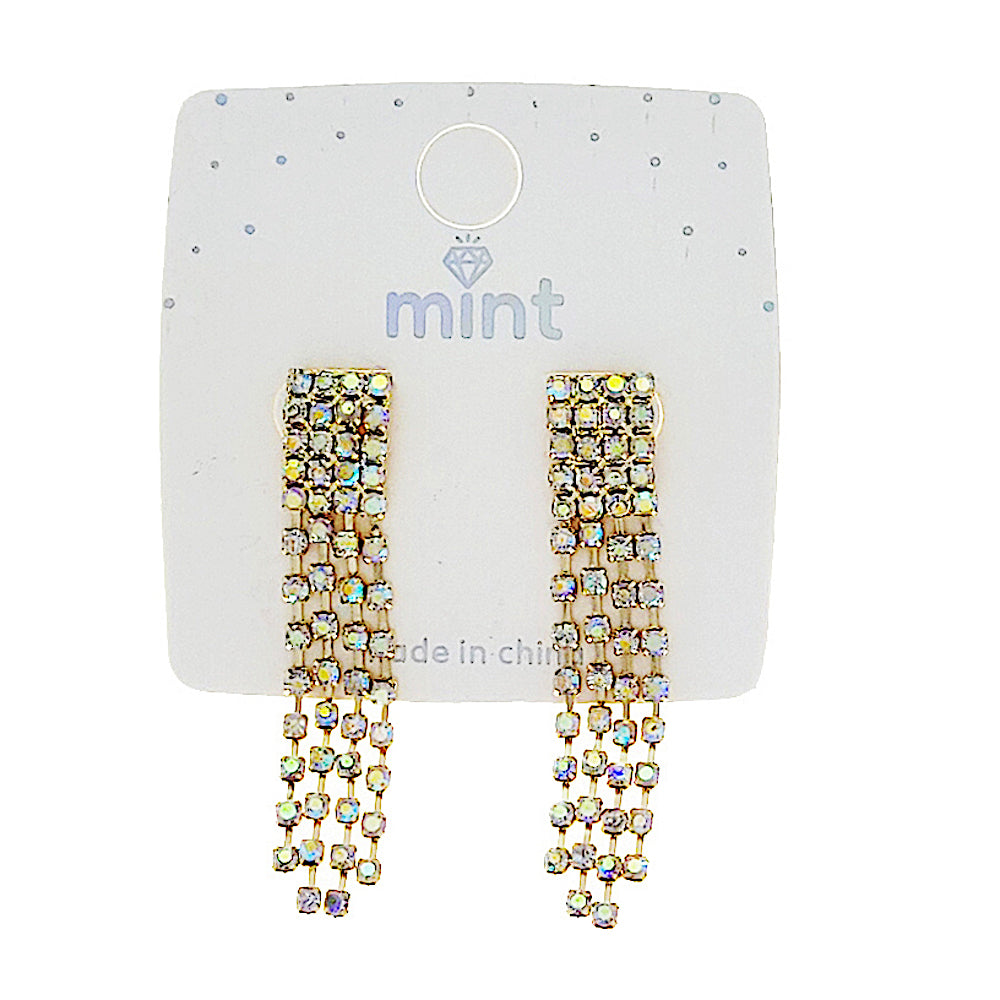 JAE47374 - Rhinestone Cascade Earrings