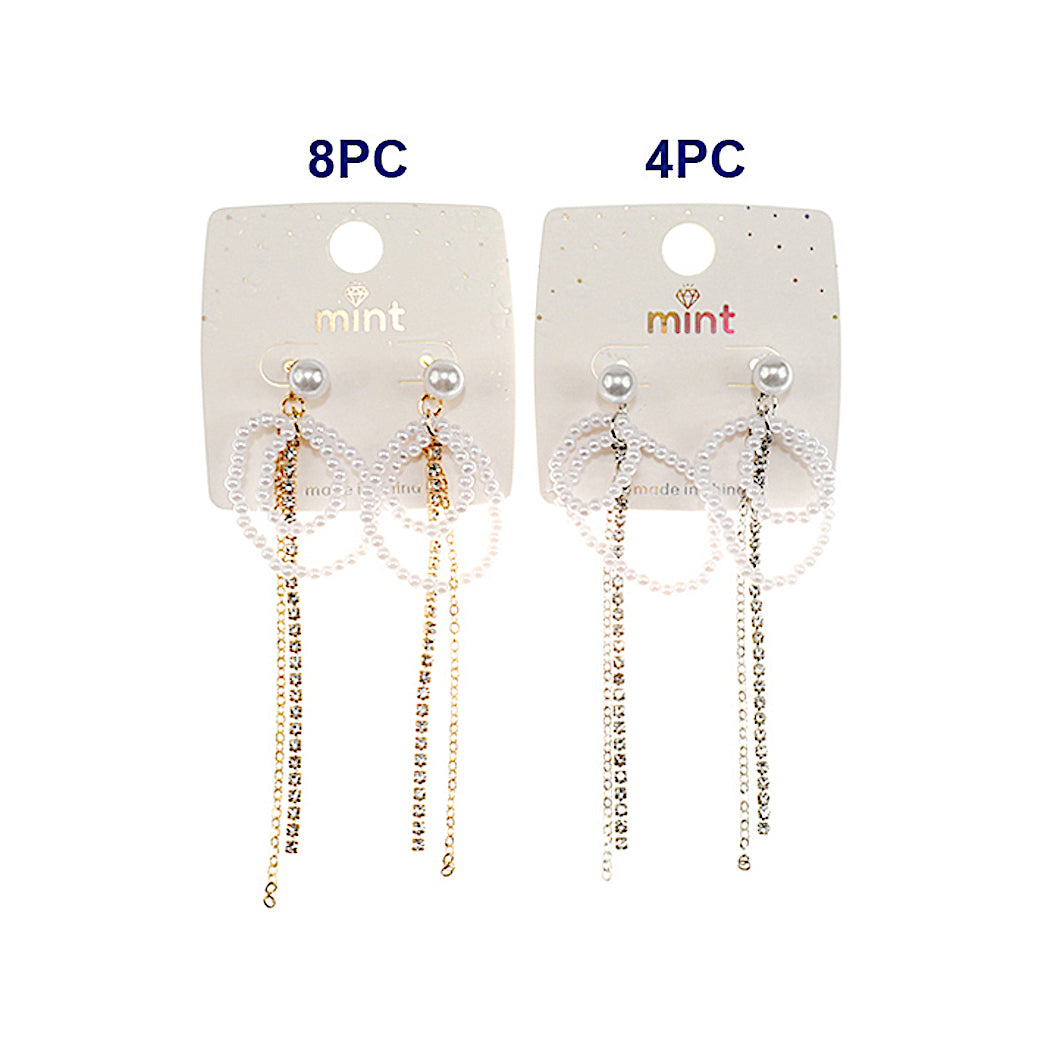 Pearl Chain Drop Earring