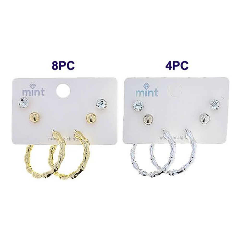 JAE48073 - 3 Pair Hoop Earring Set
