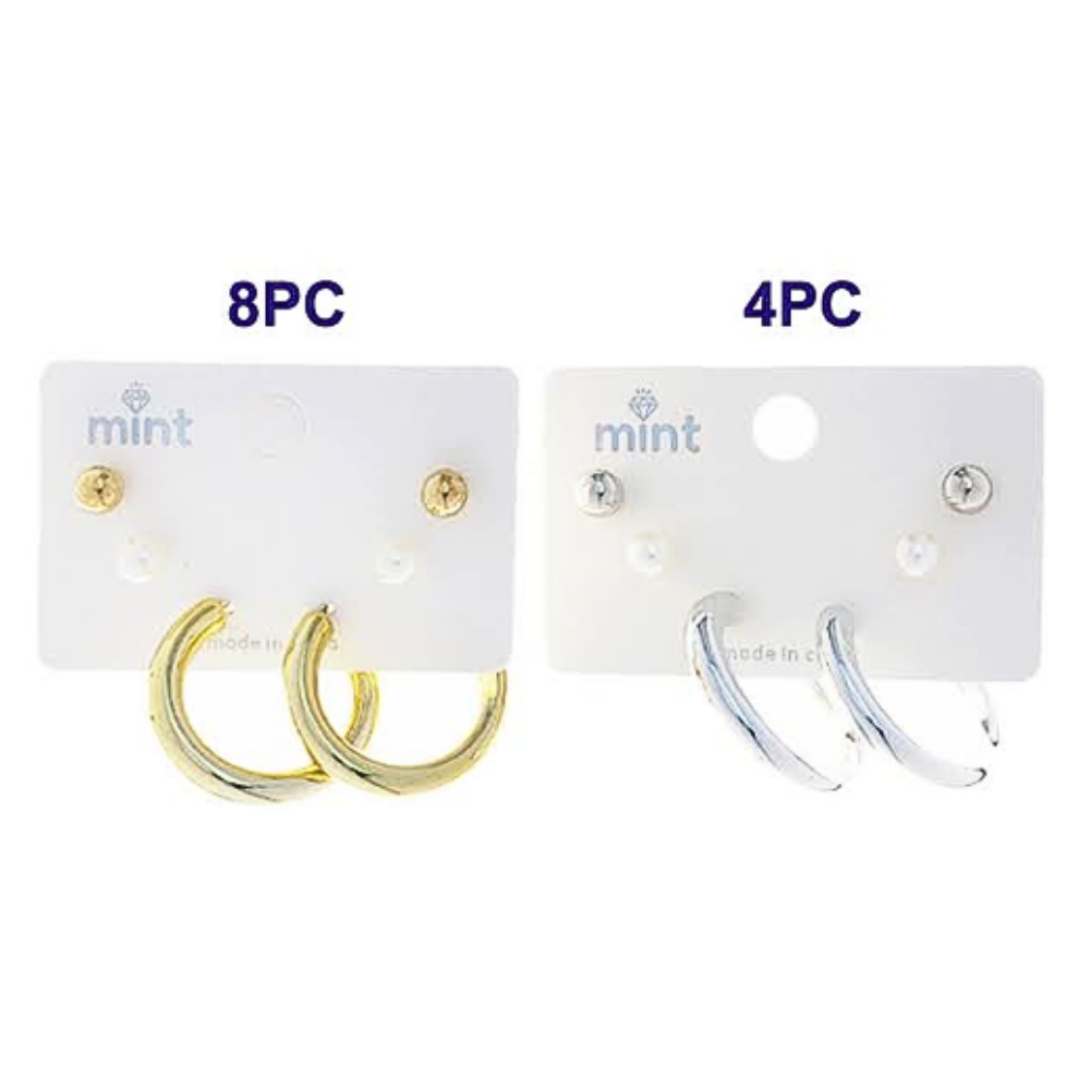 3 Pair Hoop Earring Set