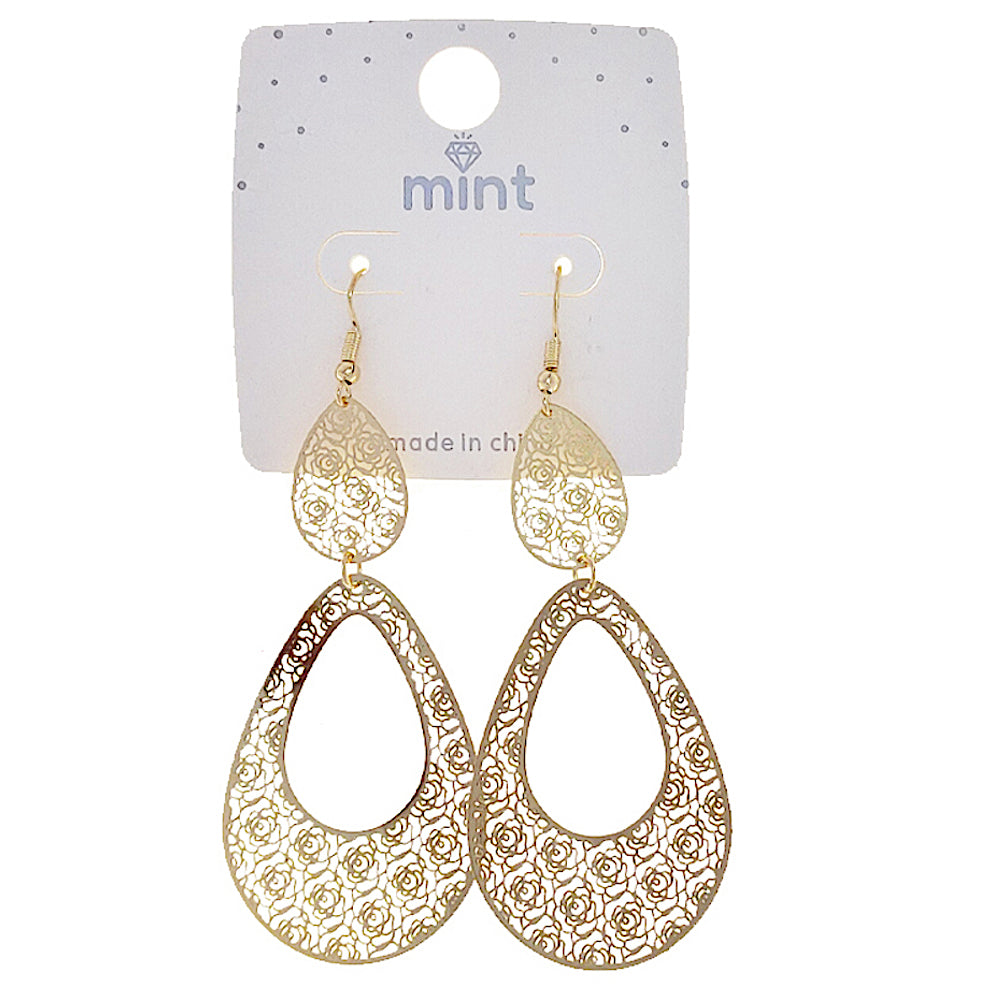 JAE48597 - Rose Filigree Earring