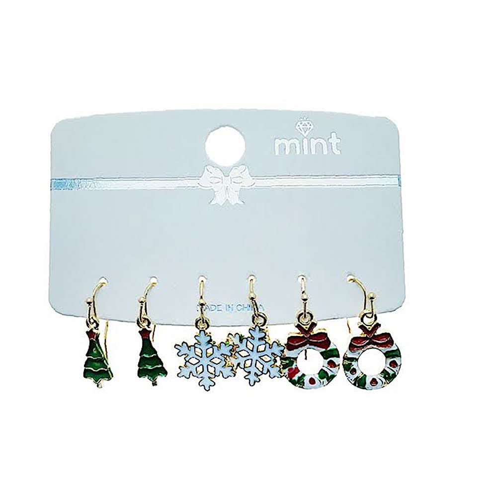 JAE48858 - Christmas Dangle Earring Set