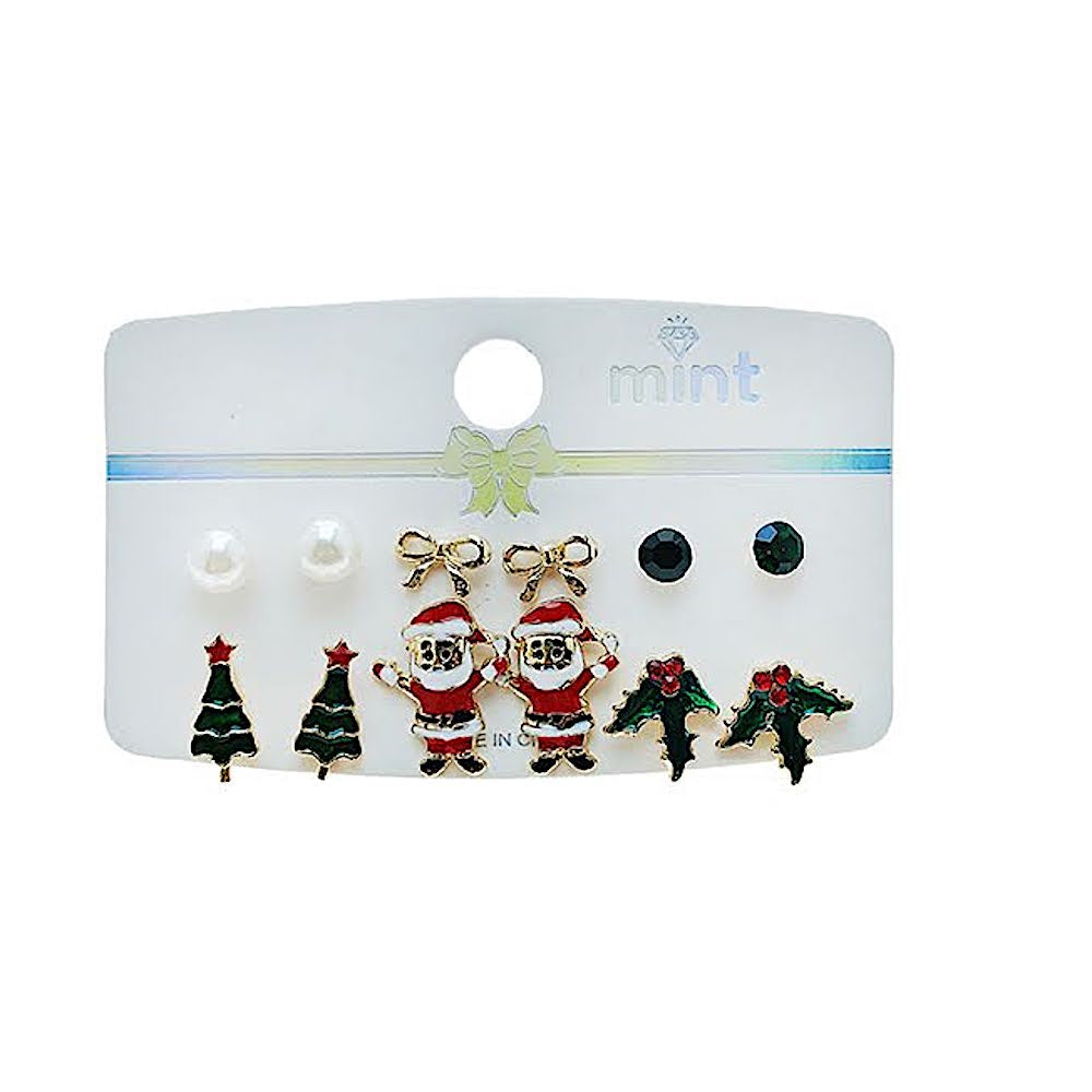 JAE48867 - Christmas Stud Earring Set