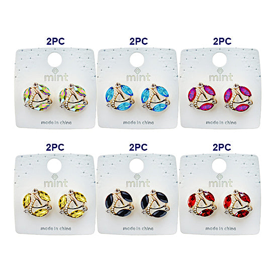 Crystal Cluster Post Earring