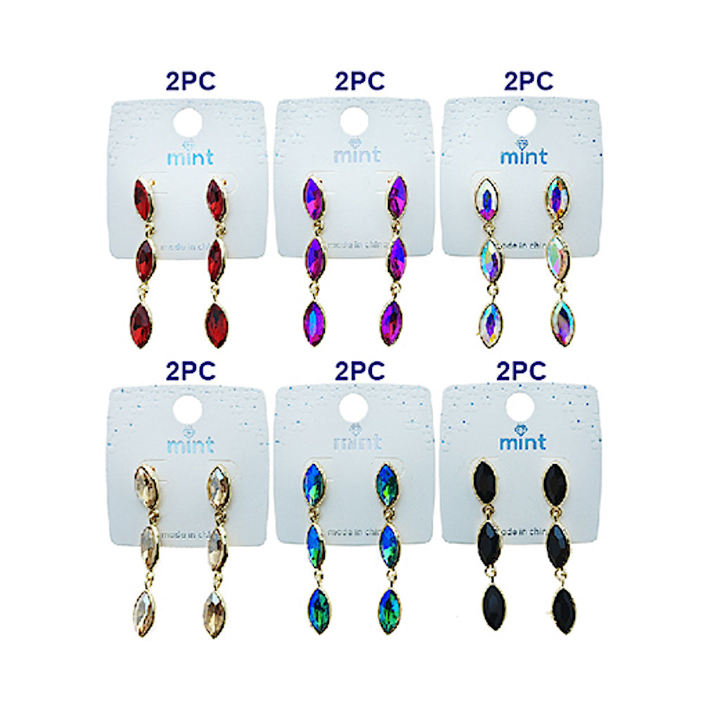 Marquise Crystal Drop Earring