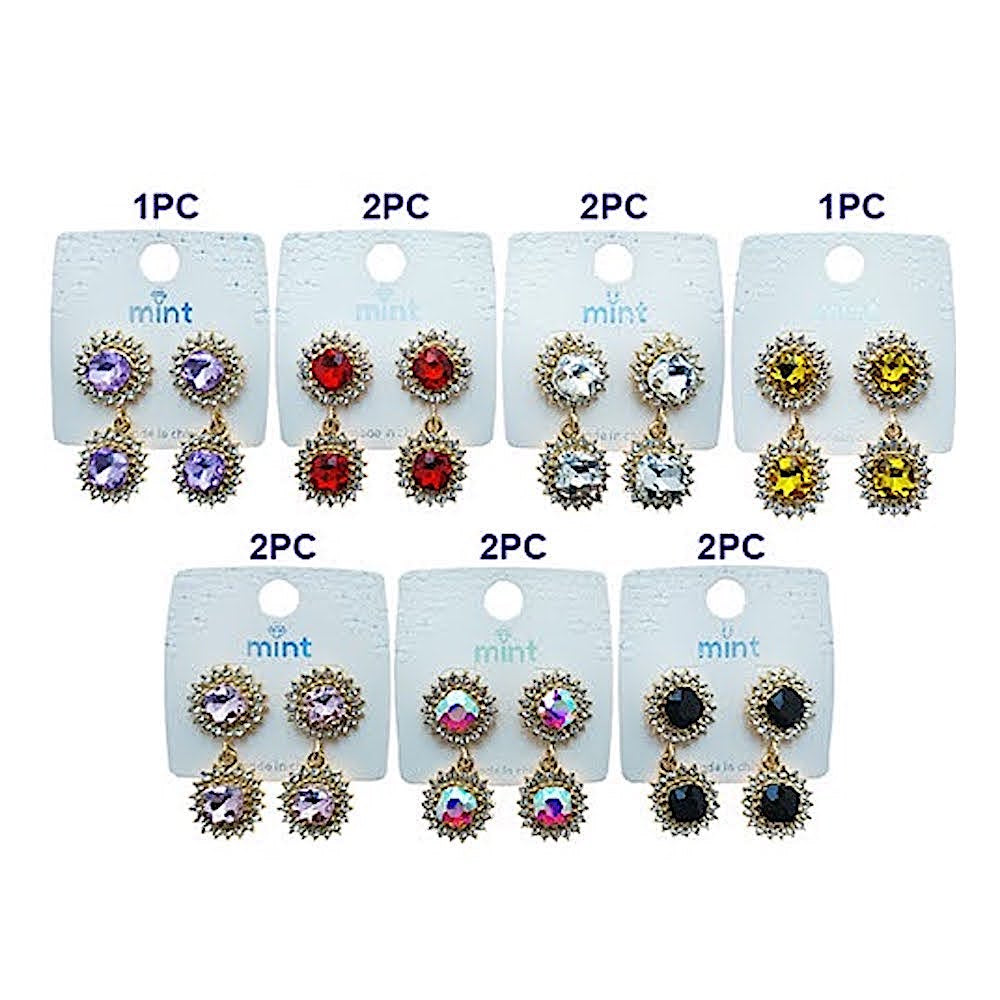 Crystal Sun Halo Earring