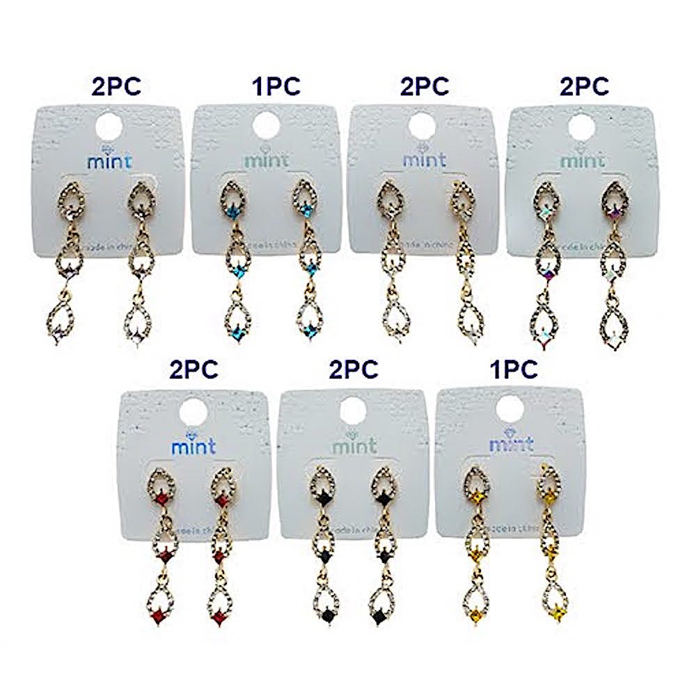 Teardrop Rhinestone Earring