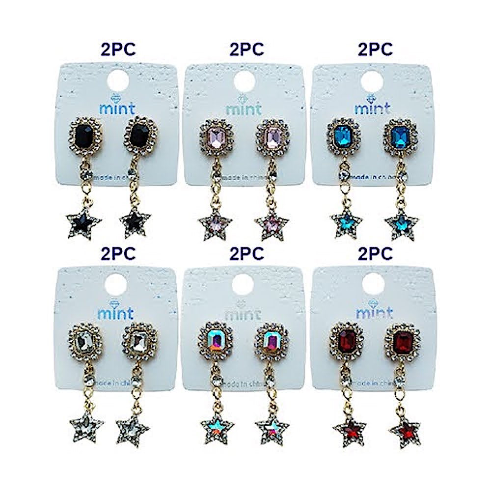 Star Droplet Statement Earring