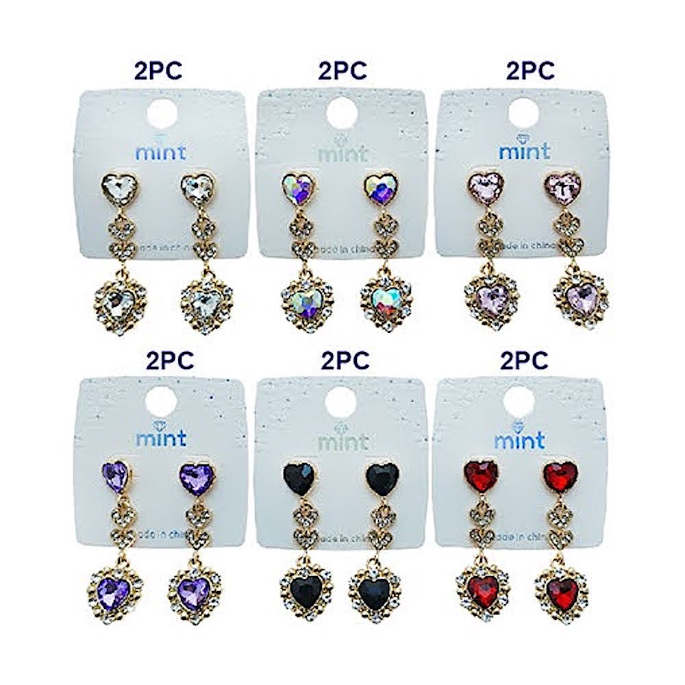 Heart Droplet Statement Earring