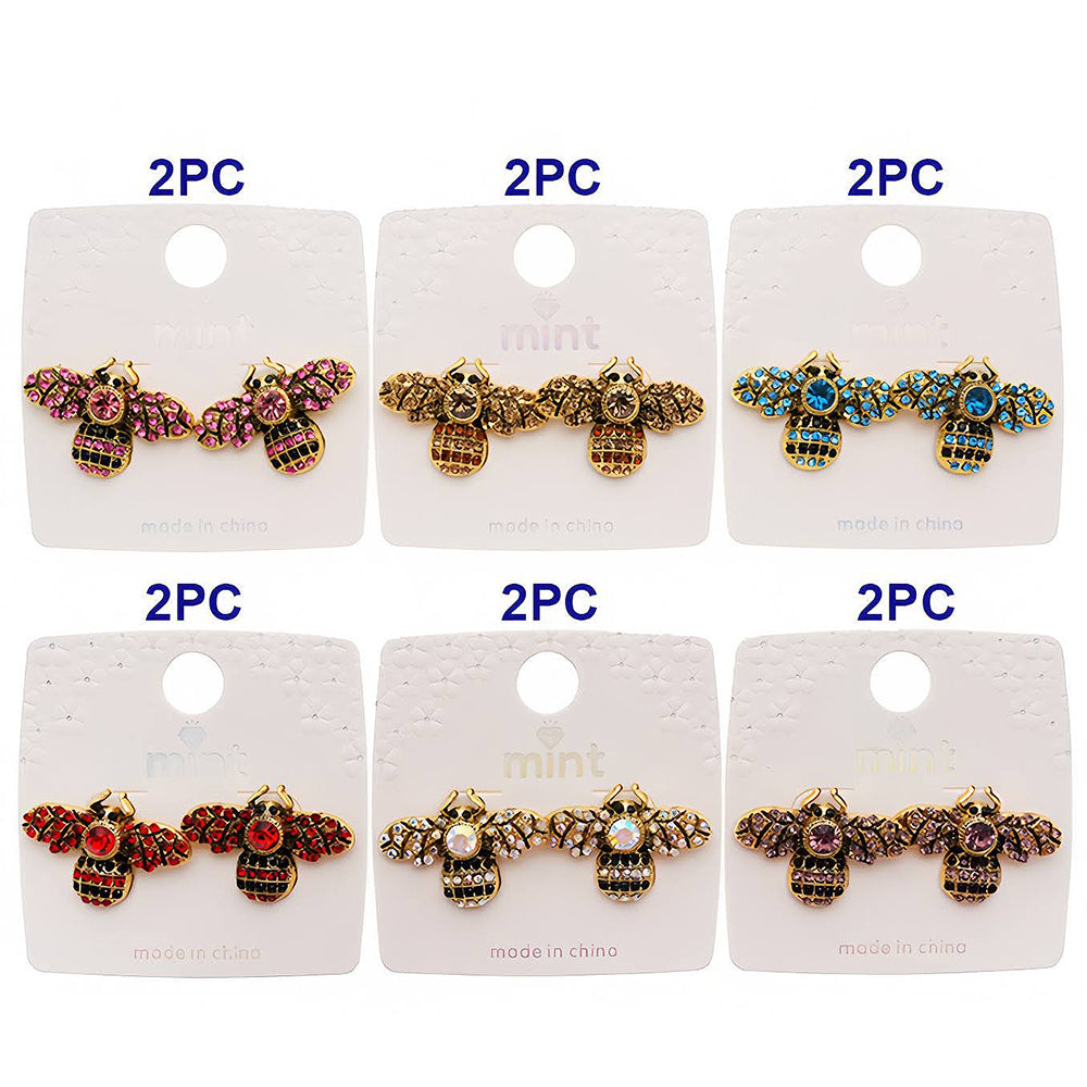 Pavé Honey Bee Statement Earring