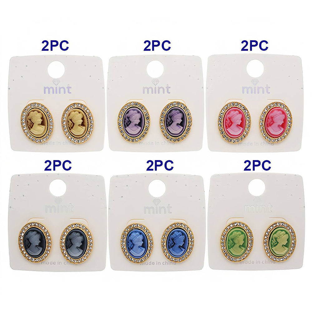Victorian Lady Cameo Earring