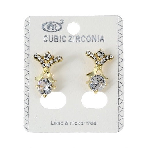 JAE25606 - Cubic Zirconia Post Earring