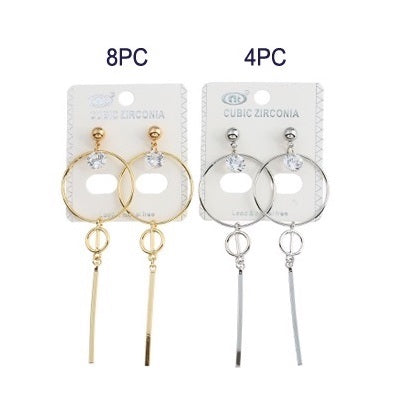 JAE27622 - Korean Style Circle Drop Earring