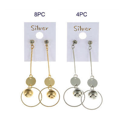 JAE29966 - Circle Bead Drop Earring