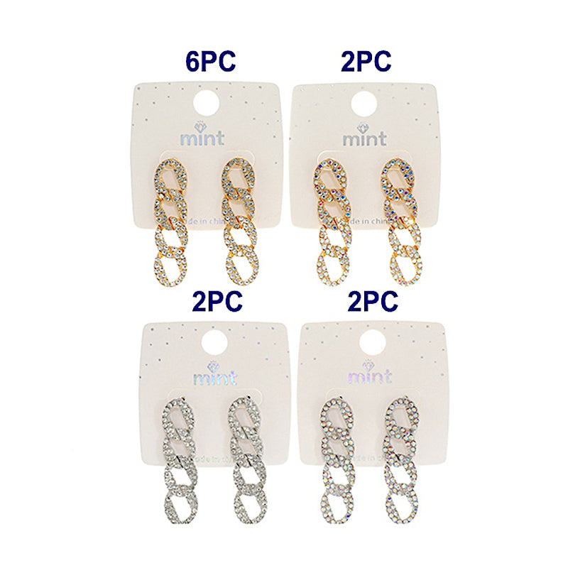 Pavé Chain Link Earrings