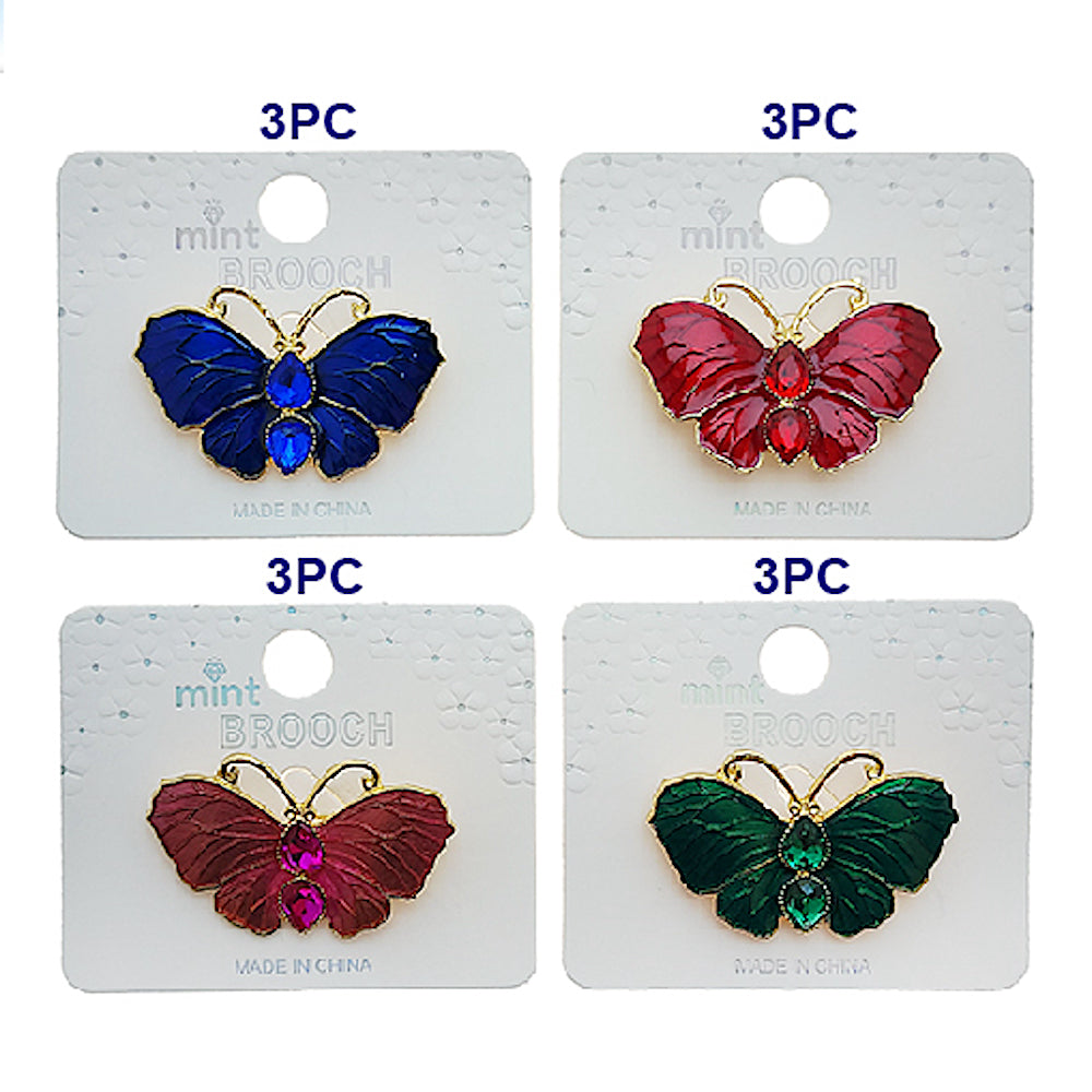 Enamel Butterfly Brooch