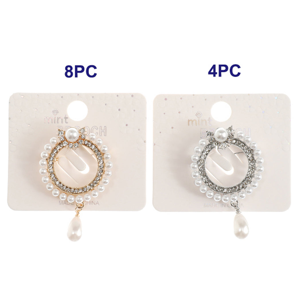 Pearl Droplet Brooch