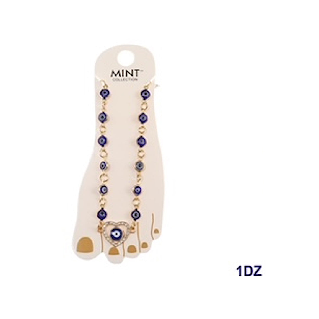 Evil Eye Bead Anklet