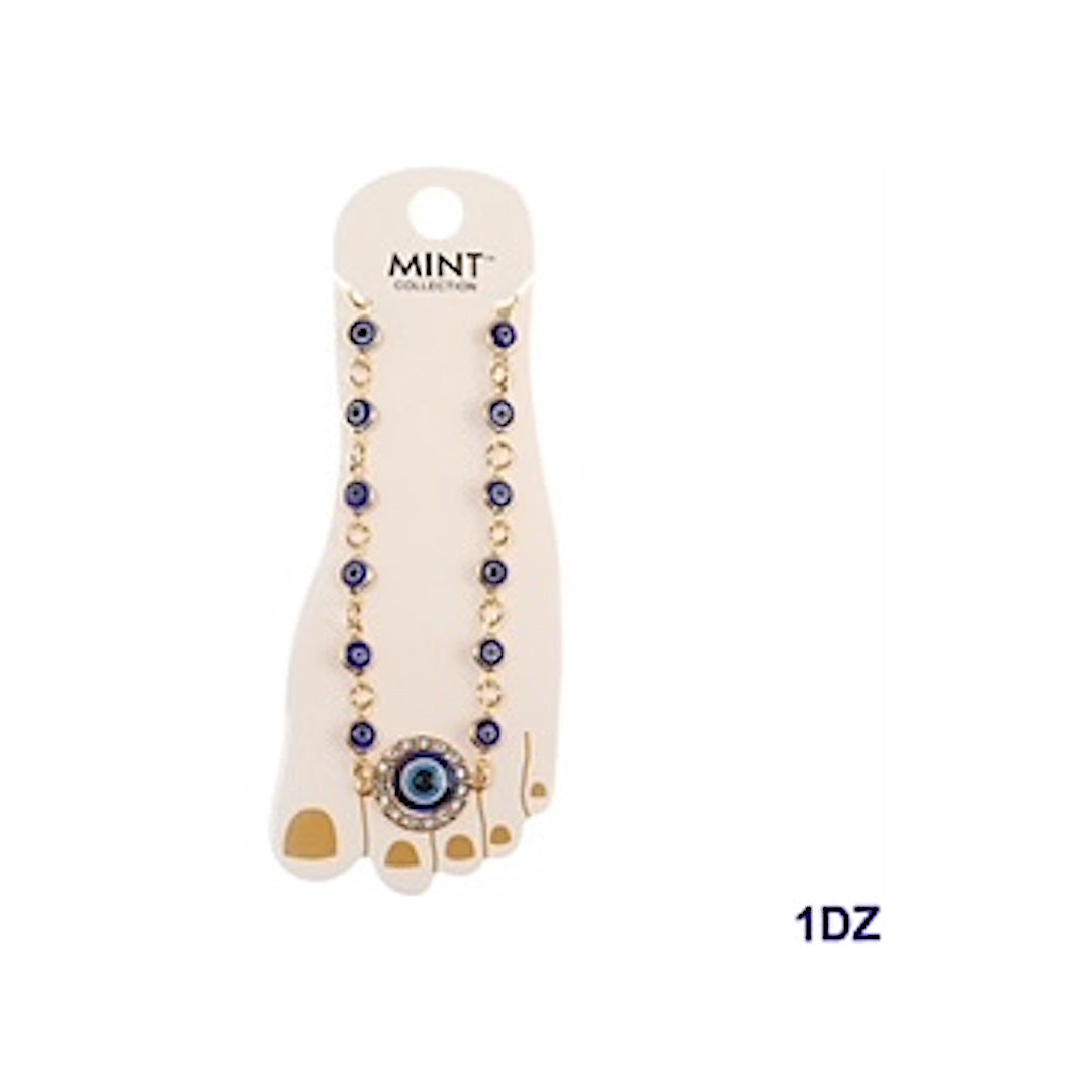 Evil Eye Bead Anklet