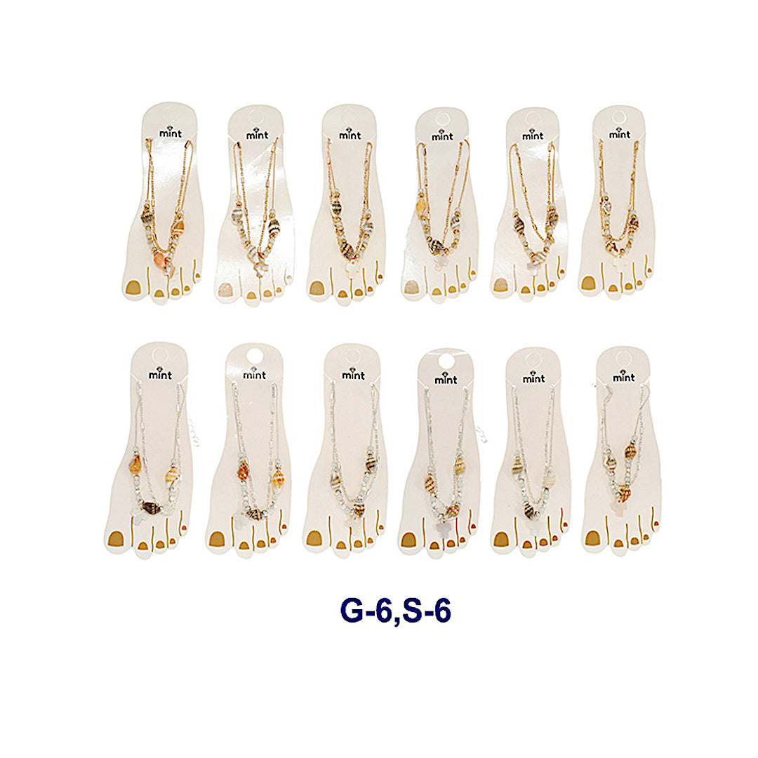 Seashell Chain Anklet