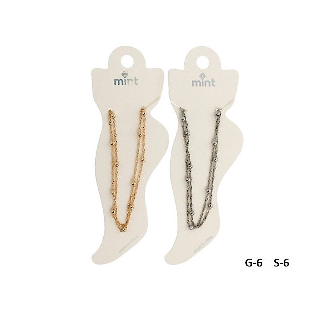 JAK5014 - Layered Bead Anklet