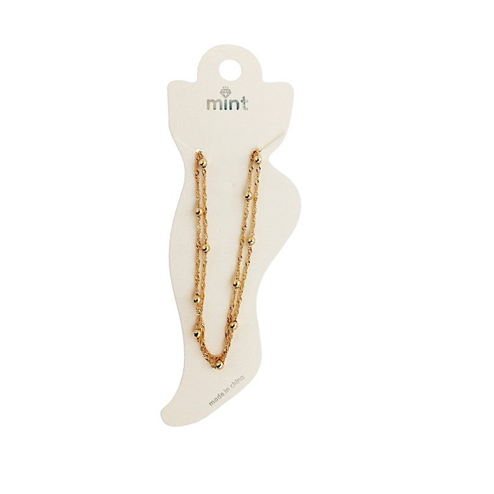 JAK5014 - Layered Bead Anklet