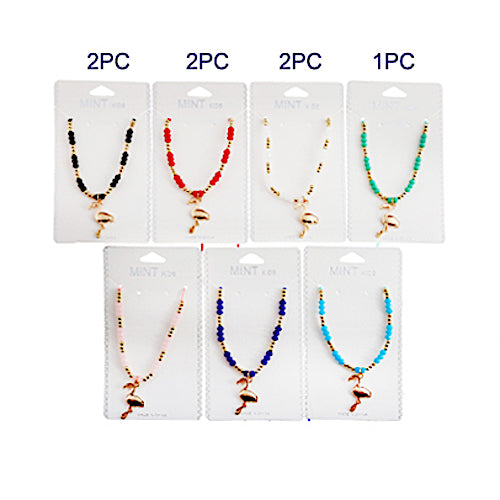 Flamingo Knotted Thread Necklace