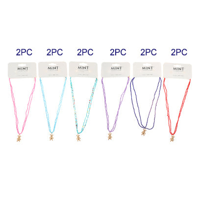 Beaded Teddy Bear Necklace