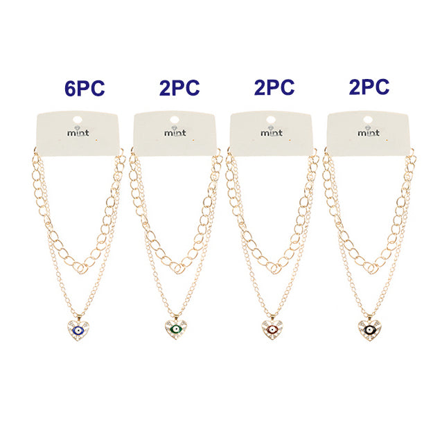 Layered Evil Eye Necklace