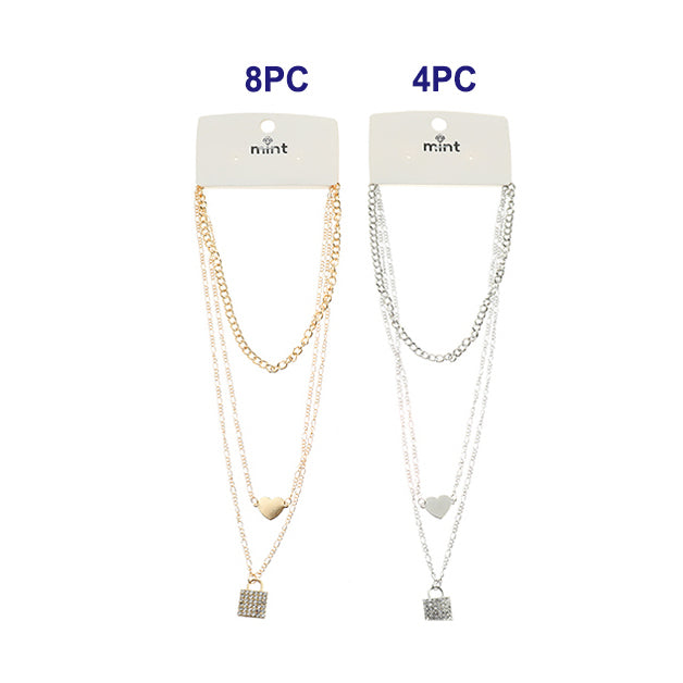 Layered Locket & Heart Necklace