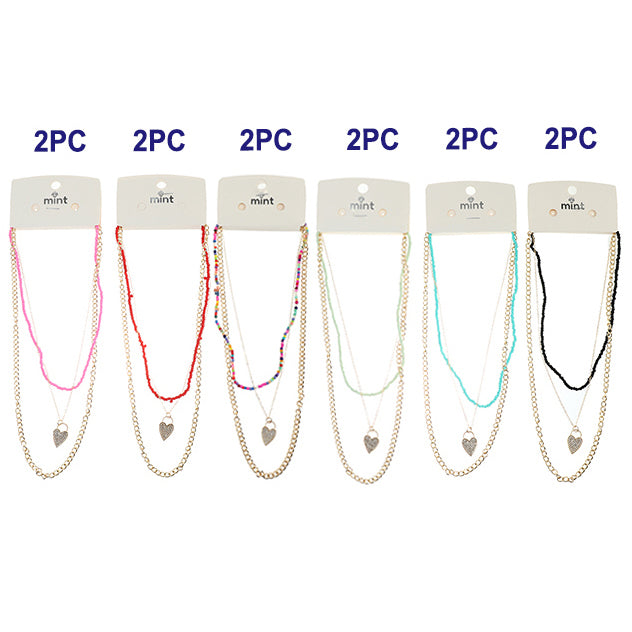 Beaded Heart Necklace