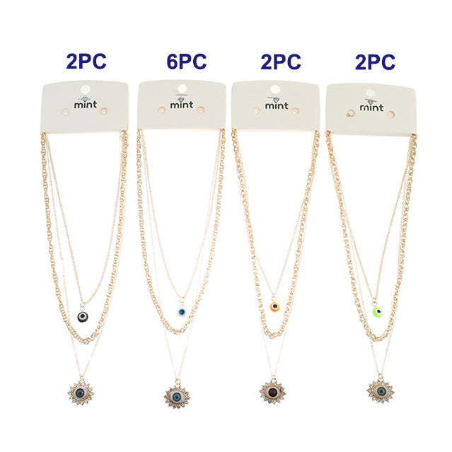 Evil Eye Layered Necklace