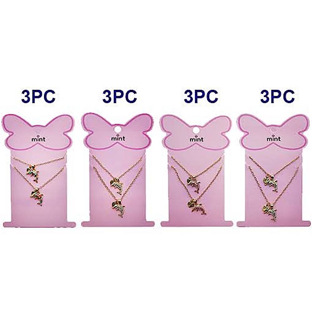 Rhinestone Dolphin BFF Necklace Set