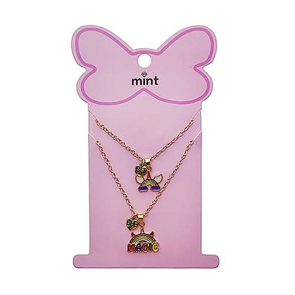 Rainbow Charm BFF Necklace Set
