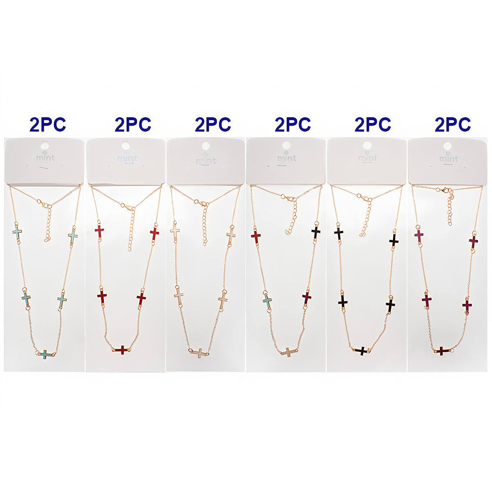 Cross Charm Chain Necklace