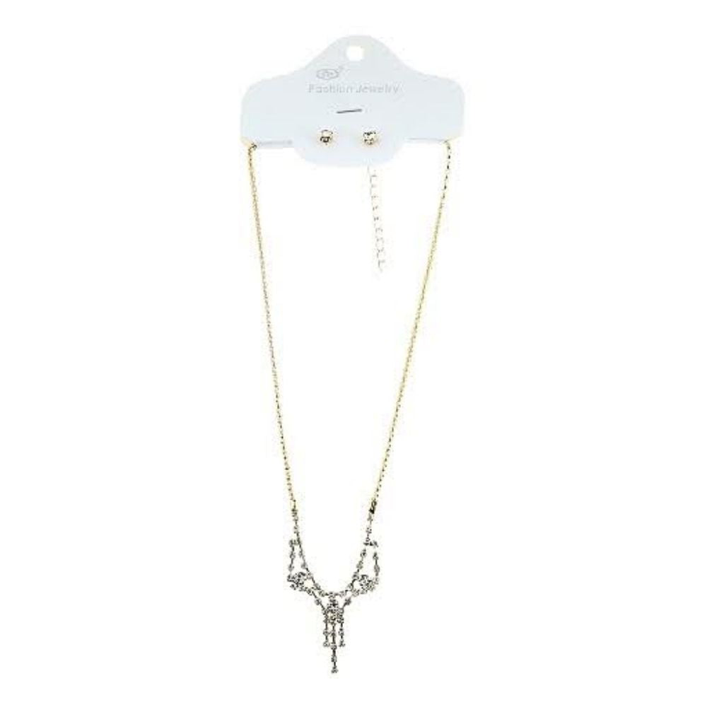JAN23141 - Rhinestone Necklace Set