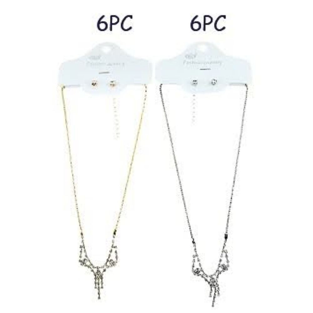 JAN23141 - Rhinestone Necklace Set