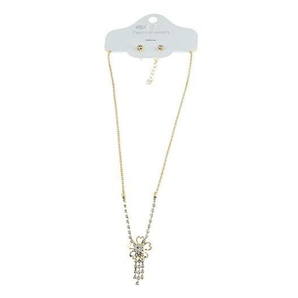 JAN23554 - Rhinestone Necklace Set