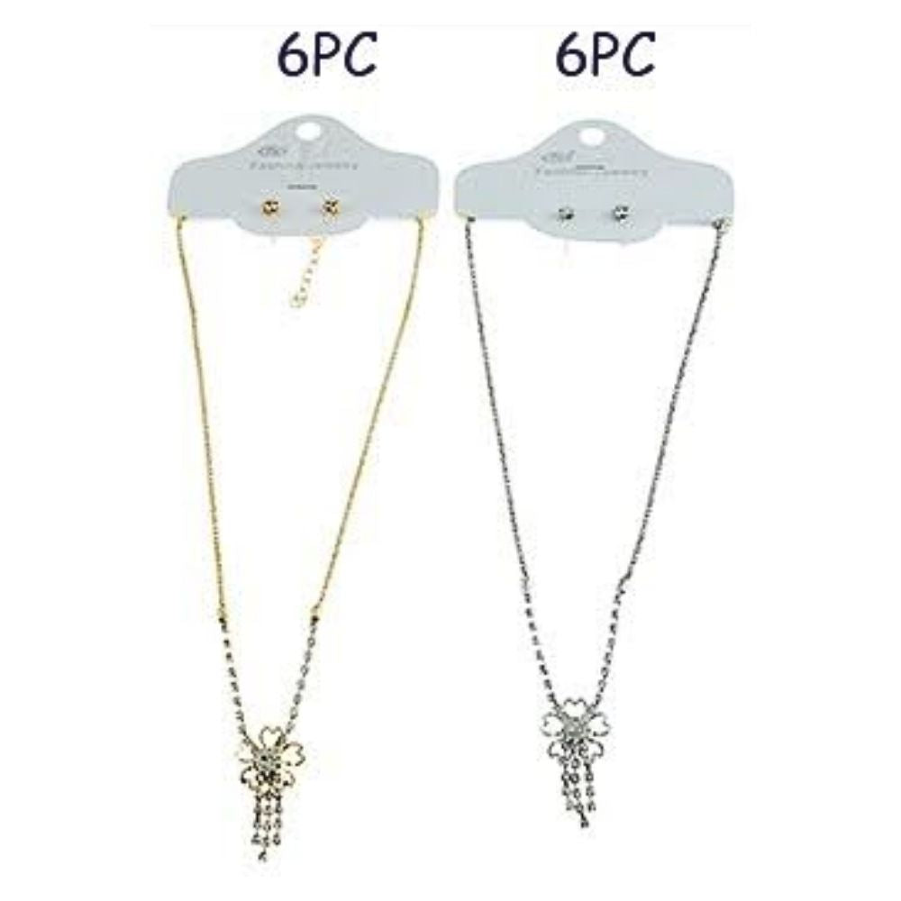JAN23554 - Rhinestone Necklace Set
