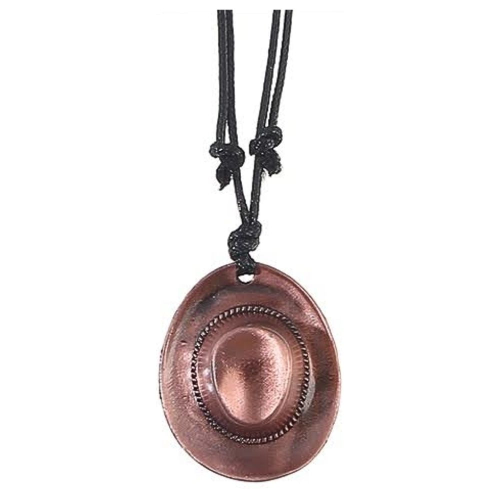 JAN26842 - Metal Cowboy Hat Pendant