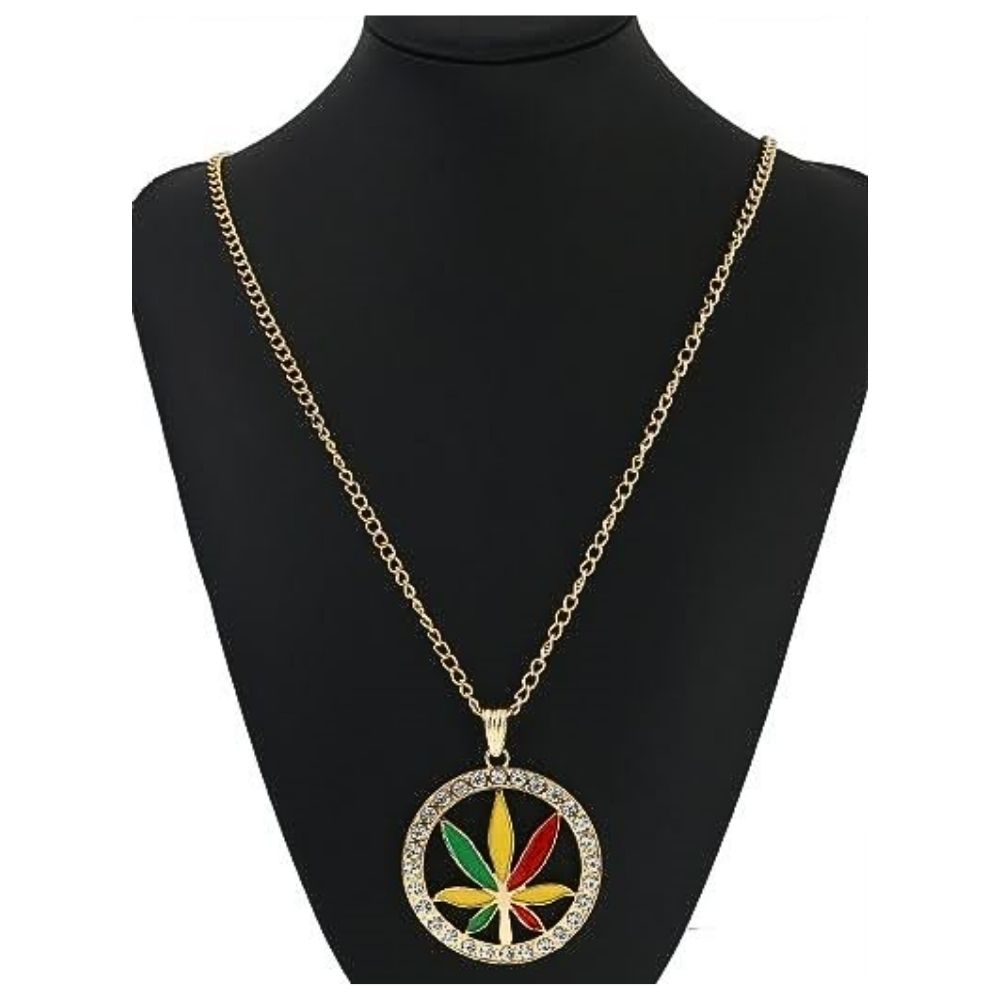 JAN27133 - Marijuana Leaf Pendant