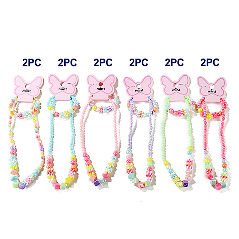 Beaded Necklace & Bracelet Set