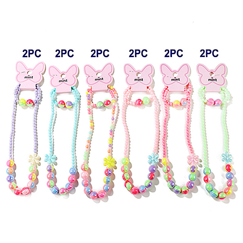 Beaded Necklace & Bracelet Set