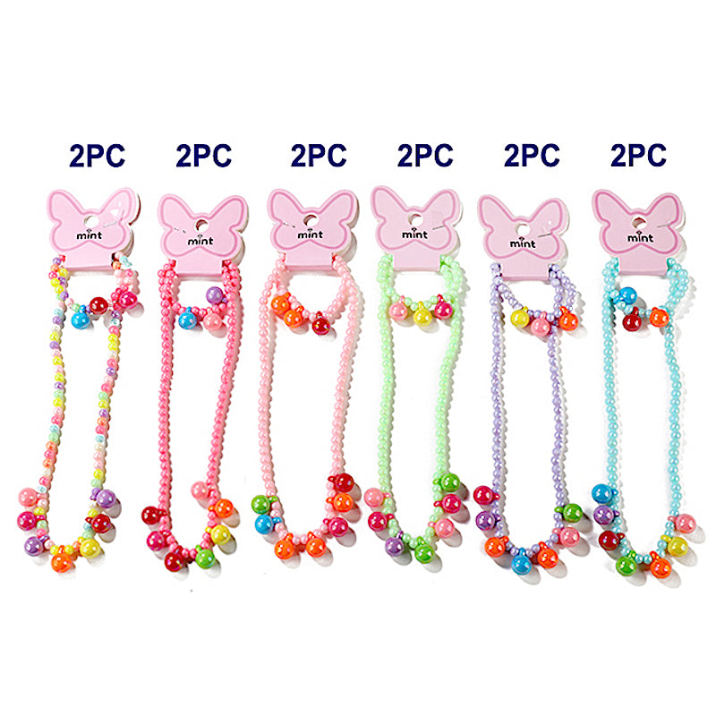 Beaded Necklace & Bracelet Set