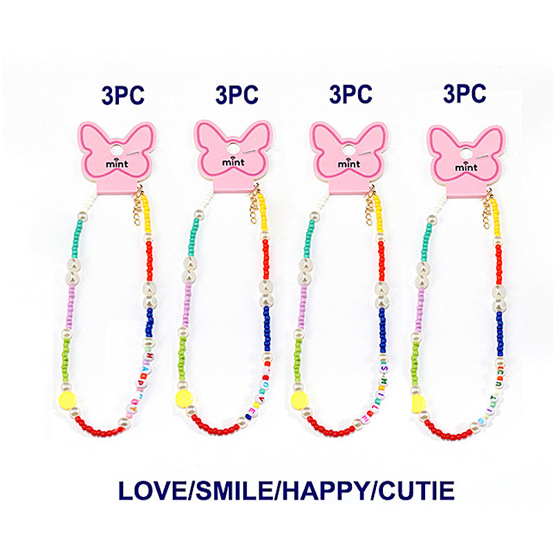 Beaded Y2K Word Necklace