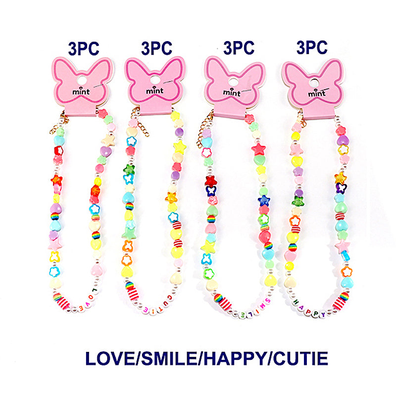 Beaded Y2K Word Necklace