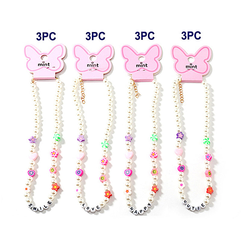 Beaded Y2K Word Pearl Necklace