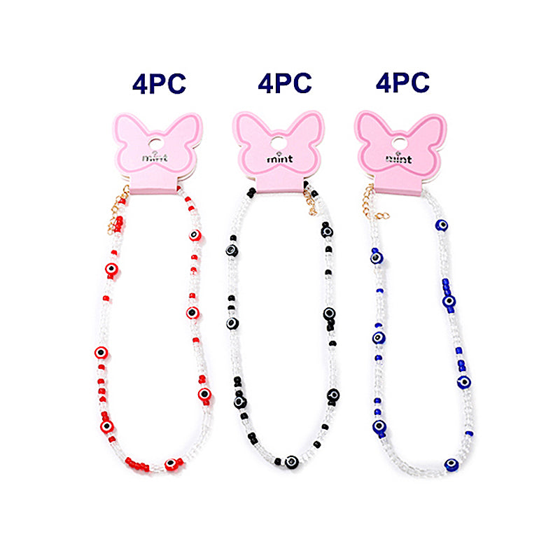 Beaded Y2K Evil Eye Necklace