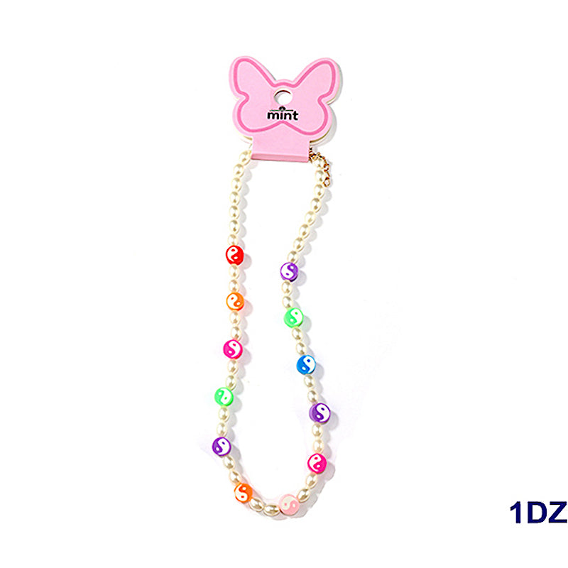 Beaded Y2K Yin & Yang Necklace